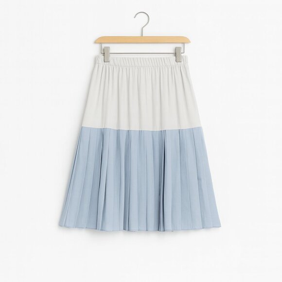 #39 VINTAGE | Lavender Purple Pleated Mini Skirt Size 13/14 16 22 - Picture 2 of 7